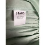 STAUD Ida Smocked Poplin Top Sage Green Size Medium Photo 8