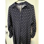 Free People Jump On It Jumpsuit Navy Blue 100% Rayon Long Sleeve Size XS Photo 3