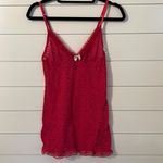 Victoria's Secret  Red Lace Camisole Sz Lg Bin 🔵 Photo 1