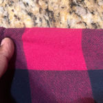 Orvis  Red And Black Plaid Fleece Lined Shacket Outerwear Workwear XL Women Snap Photo 7