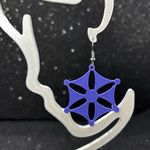 Handmade The Echo Beam Purple Earrings Photo 1