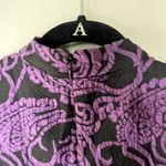 Forever 21 Fit & Flare Knit Mini Dress Black & Purple Women’s Size Small Photo 2