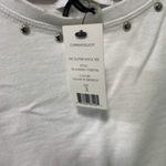 Current/Elliott Current Elliott shirt white with metal studs size 8 Photo 6