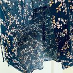 American Eagle AE Long-Sleeve with Open Arm Slit Flowy Summertime Floral Mini Dress | Size: L Photo 5