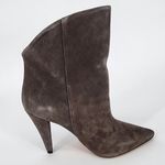 IRO  Gray Suede Pointy Toe High-Low Booties Women's Size 36 (US 5.5) Photo 3