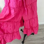 Jason Wu  $315 Tiered Hot Pink Ruffle Maxi skirt with slit size M New with Tags Photo 2