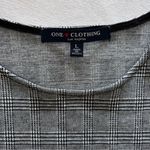 One Clothing  Los Angeles | Black & Grey Plaid Shirt Dress | Size Large Photo 4