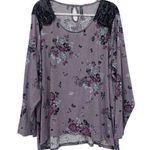 Massini Women's Long Sleeve Floral print Top Plus size 3X Photo 0