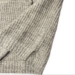 it's our time  Gray Chunky Knit Lace-up Sweater Photo 2