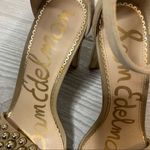 Sam Edelman Yoshi suede studded ankle strap heels tan gold sz 6.5 Photo 8