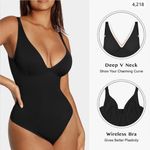 Feelingirl Shapewear Bodysuit Tummy Control Slim Body Shaper Deep VNeck … Photo 4