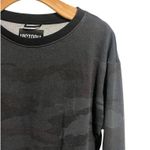 Victoria Sport  Sweatshirt Women's XS Black Gray Camo Crew Neck Pullover Soft Top Photo 2