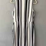 Banana Republic Striped Dress Sheath Faux Wrap Dress - Size 2 Tall Photo 7