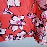 Anthropologie Lewit Red Poppy Floral Collage Silk‎ Dress Photo 9