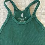 Free People Happiness Runs Long Crop Tank Emerald XS/S Photo 6
