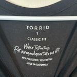 Torrid  Classic Fit Black Scoop Neck Long Sleeve Blouse Size 1 (14/16) EUC #0341 Photo 3