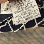 Papell Boutique  Navy Beaded‎ Evening Dress Size 12 Photo 13