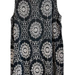 Altar'd State  Dress Women Small Black cream Embroidered Trapeze Boho Western Goth Photo 0