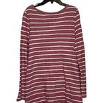Loft Ann Taylor Womens Sweatshirt Size Medium Red With White Stripes Pockets Photo 4