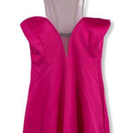 Solemio  Los Angeles Pink Plunge‎ Front Dress Small Photo 0