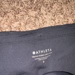 Athleta  Trekkie Hybrid Crop Tight 2 Black Pockets Nylon Spandex Blend Pull On Photo 1