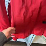 Ellen Tracy Red  Trench Coat with Belt and Pockets Photo 2