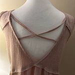 Pink/Lavender Ribbed Tank Top with V Photo 13