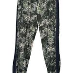 Prismsport Women’s Size L Green Black Snakeskin Print Tuxedo Stripe Jogger Pants Size L Photo 0