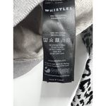 Whistles Sweatshirt Womens Small Animal Print Pullover Gray Black Sweater Photo 3