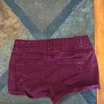 Blue Spice Maroon Jean Shorts Photo 1