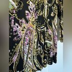 Etro Paisley Printed Stretch Mesh Knit Blouse | Black Multi | 40 (US 4) Photo 2