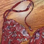 American Eagle Floral Boho Flowy Top XXS Button Up Back Photo 2