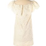 Cynthia Steffe  Cream Eyelet Off Shoulder Dress Women 2 Mini Romantic Girly Bride Photo 2