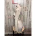 Edikted White Ring Detail Long Sleeve Crop Top Size XLARGE White Photo 2