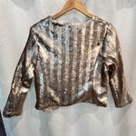 Baby Phat  Sequin Jacket Women Medium Rose Gold‎ Cropped Date Night Prom Wedding Photo 1