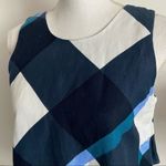 Ann Taylor  • Navy White Patterned Linen Tank Top Photo 2