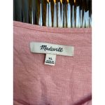 Madewell  Pink Linen Puff Sleeve Tassel Tie Jumpsuit‎ Size XL Photo 1