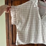 Laura Ashley  | Gingham Check Linen Popover Shirt Photo 3