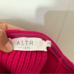 ASTR  The Label Magenta Ribbed Knit Crop Top Strapless Size M Photo 2
