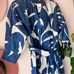 SEVENTY VENEZIA Tropical Leaf Maxi Dress Women’s‎ SIZE 42 LARGE vacation NEW Blue Photo 6