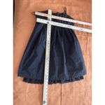 BCBGeneration  Dress 8 Black Zipper Back Pleated Strapless Trim Lace Pocket Side Photo 13