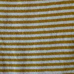 Pact Softspun Striped Crew Neck Organic Cotton Tank Mustard White SZ S #2133 Yellow Photo 8