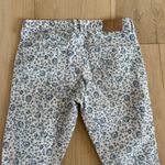 Madewell Skinny Ankle Jeans Floral White And Blue Size 27 Photo 5