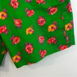 Vintage NAF NAF Green/Pink Floral Cut Off Denim Jean Shorts Size 40 Medium Green Photo 8