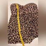 Kona Sol  tankini swim top - leopard animal print - brown tan black - Medium Photo 12