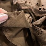 Gap Brown Eyelet scalloped hem mini dress M Photo 11