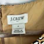 J.Crew Sheath Dress Women Size 2 Sleeveless Leopard Neutral Quiet Luxury Capsule Photo 2