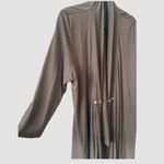 Liz Claiborne  Womens Brown 3/4 Sleeve Asymmetrical Open Front Cardigan X-Large Photo 1