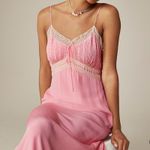 J.Crew Babydoll Pintuck Lace Trim Slip Dress Crepe de Chine Pink Satin XXS NWT Photo 1