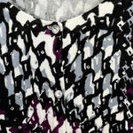 Liz & me cardigan womens 1X geometric rhinestone jewel button whimsigoth artsy Purple Photo 4